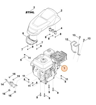 Spalinowy silnik benzynowy EHC 600.0 (EHC600-0004), Stihl 62500111805