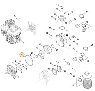 Pierścień uszczelniający, Stihl VB037092000