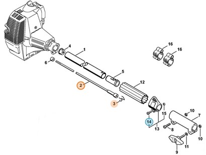 Wałek napędowy, Stihl 41407103220