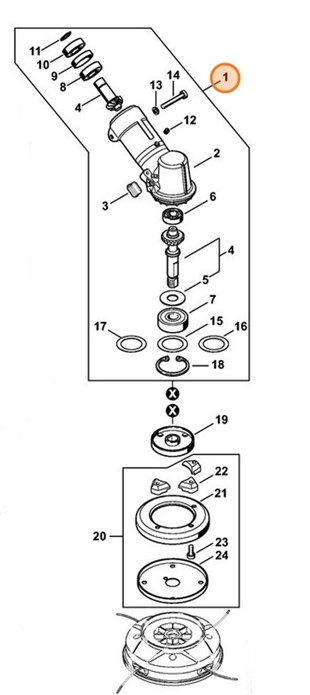 Przekładnia, Stihl 41486400107