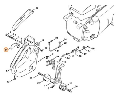 Dźwignia blokady, Stihl 11061820805