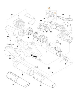 Zestaw elementów obsługowych, Stihl BA020073800