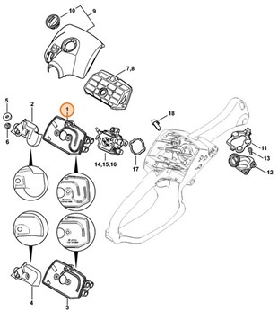 Podstawa filtra (dno), Stihl 11371410905