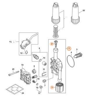 Korpus pompy, Stihl 49517004000