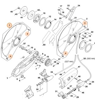Osłona Ø 350 mm, Stihl 42247008102