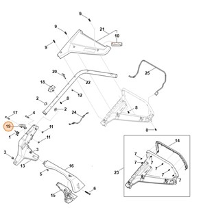 Dźwignia mechanizmu ryglującego, Stihl WA417636000