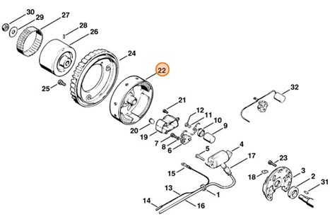 Koło zamachowe, Stihl 11064001202