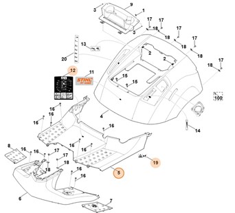 Pokrywa, Stihl 61407802002