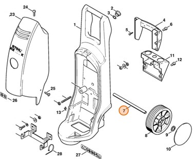 Oś, Stihl 47267917000