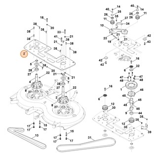Płytka łożyska, Stihl 61707015101