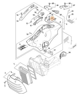 Mocowanie, Stihl 42384356001
