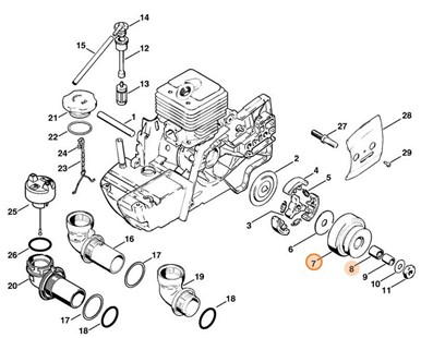 Koło pasowe, Stihl 42017002506