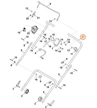 Górna część uchwytu kierującego, Stihl 62917803000