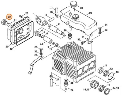 Śruba zamykająca, Stihl 47477085801