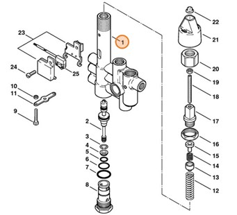Regulacyjny blok zabezpieczający, Stihl 47705101000