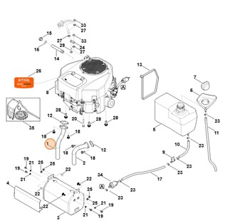 Kolektor, str. prawa, Stihl 61701402555