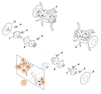 Zestaw naprawczy noży, Stihl 62500071800
