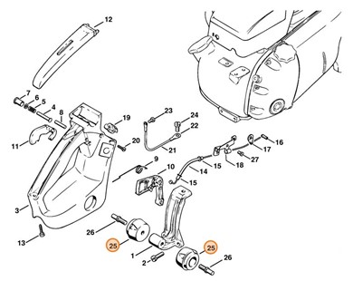 Amortyzator pierścieniowy, Stihl 11067909905