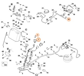 Stacyjka uruchomiania silnika, Stihl 61404302411