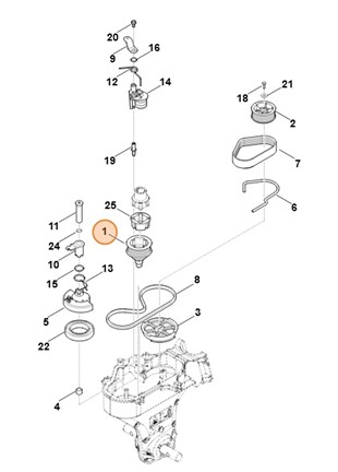 Koło pasowe, Stihl 62417111205