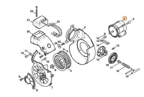 Napęd palnika, Stihl 47125201001