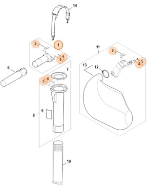 Rura dmuchawy, Stihl SA027001801