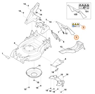 Pokrywa, Stihl 63647002720