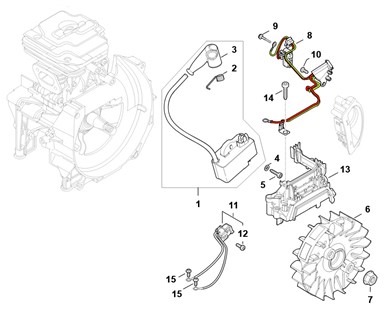 Mocowanie kabla, Stihl 41474481205