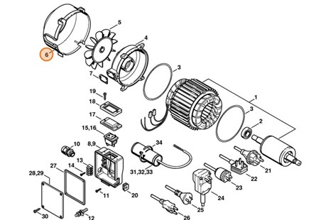 Pokrywa wentylatora, Stihl 47196060105