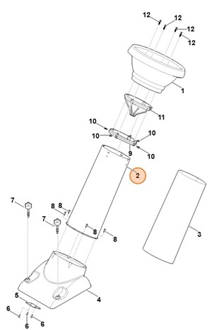 Rura obudowy, Stihl 69037000205