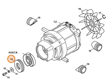 Łożysko igłowe, Stihl 47767642300