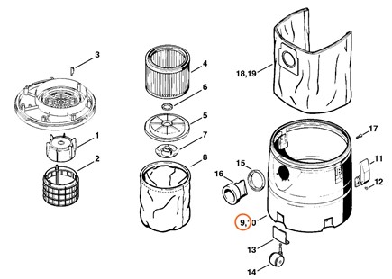Pojemnik 10 lNakrętka zamykająca, 47237000801