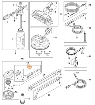 Zestaw okrągłych pierścieni, Stihl 49100070800