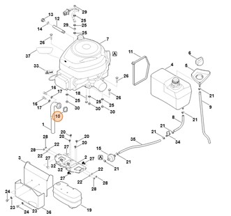 Uszczelka układu wydechowego, Stihl 61701490600