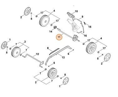 Oś, Stihl WA217002400