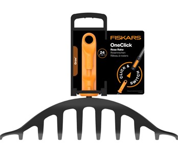 Głowica grabie do róż ogrodowe z metalu OneClick, Fiskars 1080676