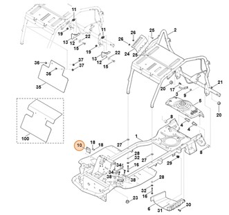 Płytka wspornika, Stihl 61404356100