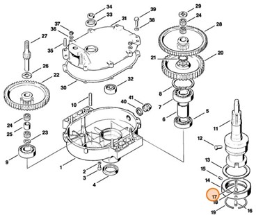Sprężyna dociskowa, Stihl 00009970601
