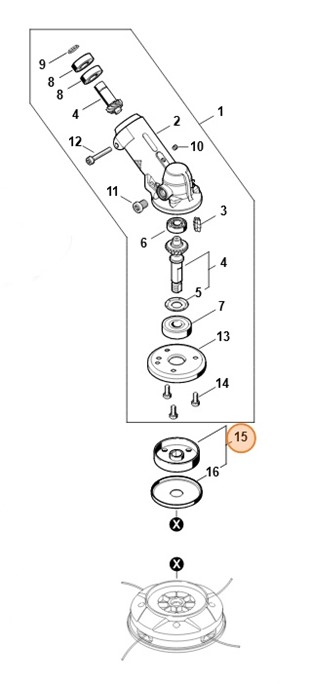 Tarcza dociskowa (talerz), Stihl 41487103801