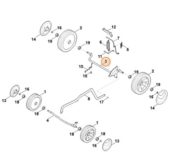 Oś, Stihl 63387002405