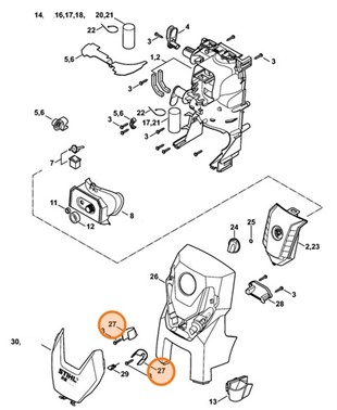 Uchwyt dysz, Stihl 47765007500