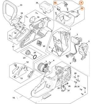 Pokrywa, Stihl MA030801601