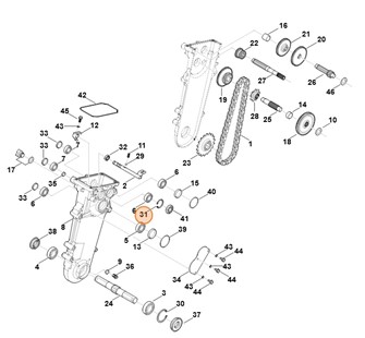 Pierścień zabezpieczający, Stihl 62506431001