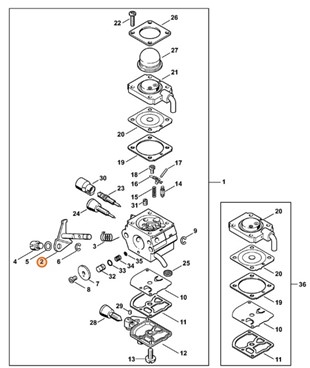 Przysłona przepustnicy z dźwignią, 41371207100