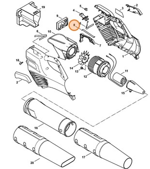 Sprężyna piórowa, Stihl 45234358900