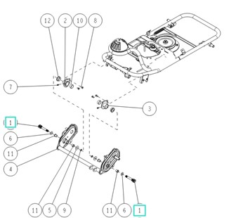 Wałek napędowy (9T) , Orec 80-1035-148-10