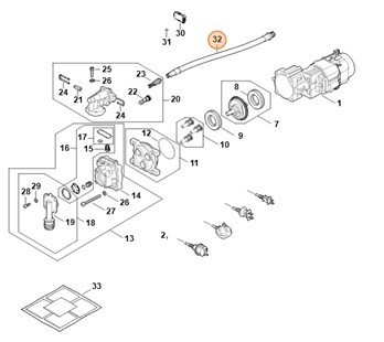 Wąż wysokociśnieniowy, Stihl RE026700800