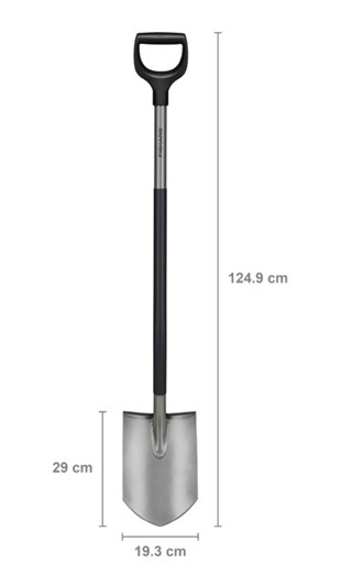 Szpadel ostry ERGO szary, Fiskars 1067511