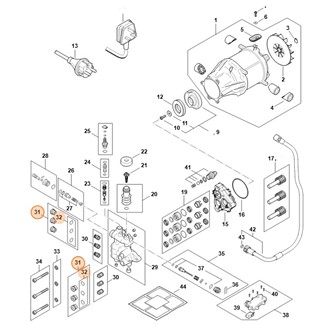 Śruba zamykająca, Stihl RE017002300