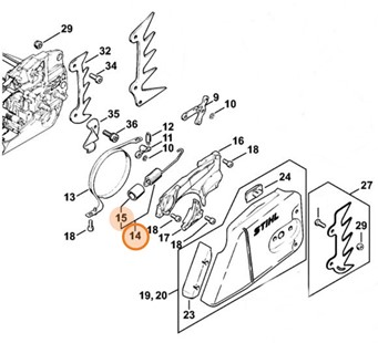 Sprężyna naciągowa, Stihl 11281605501